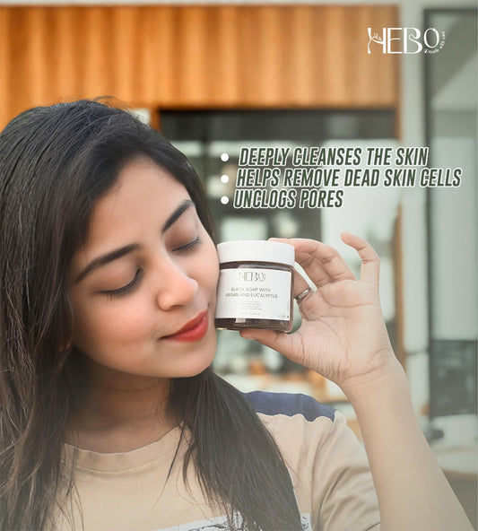 Moroccan Black Soap With Eucalyptus - 150g
